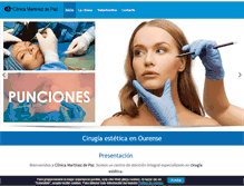 Tablet Screenshot of clinicamartinezdepaz.com